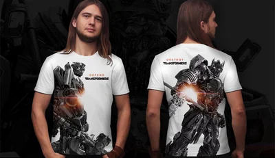 Футболки с полной запечаткой: Defend Transformers